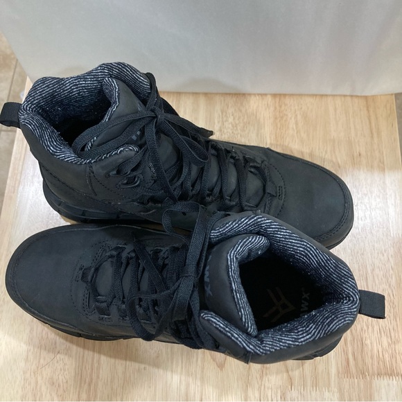 Hawx Men’s Black Work Gear Boots with Comp Toe and Durable Rubber Sole Size 11D - Picture 2 of 10